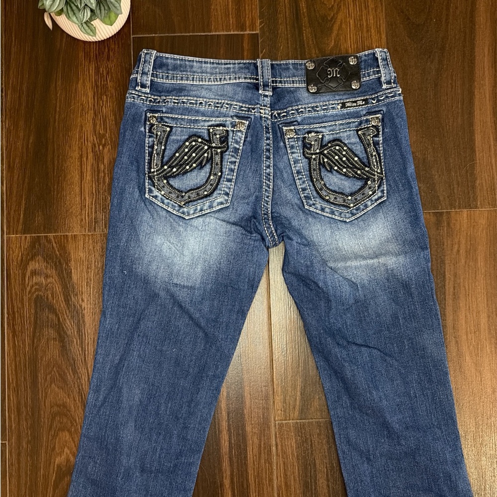 Miss Me Women's Dark Blue Capri Jeans Size 29 - Picture 3 of 7